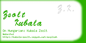 zsolt kubala business card